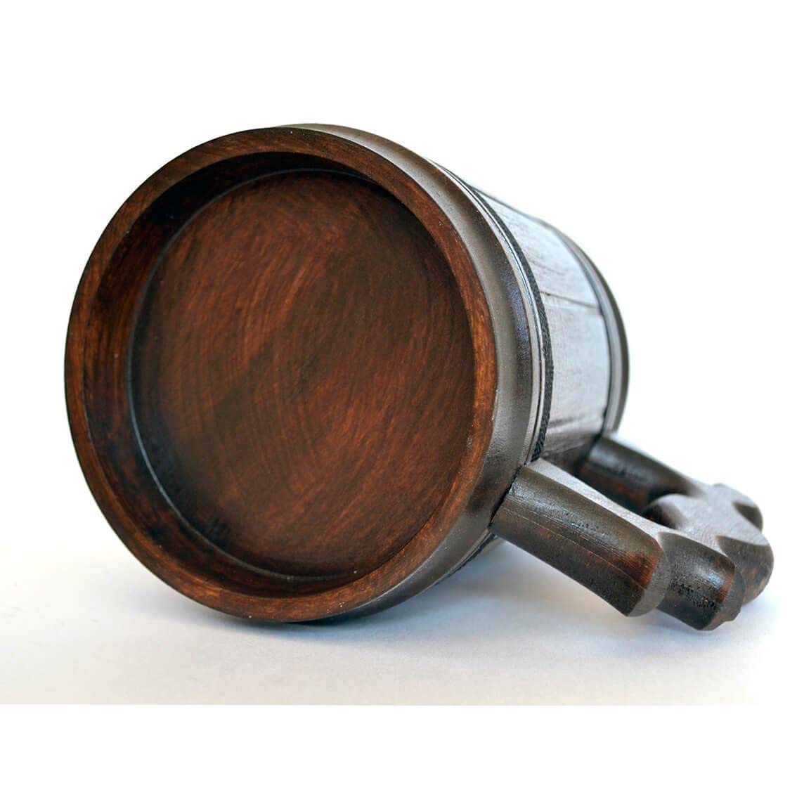 10 oz Handcrafted Wood Coffee Mug with Stainless Steel Liner