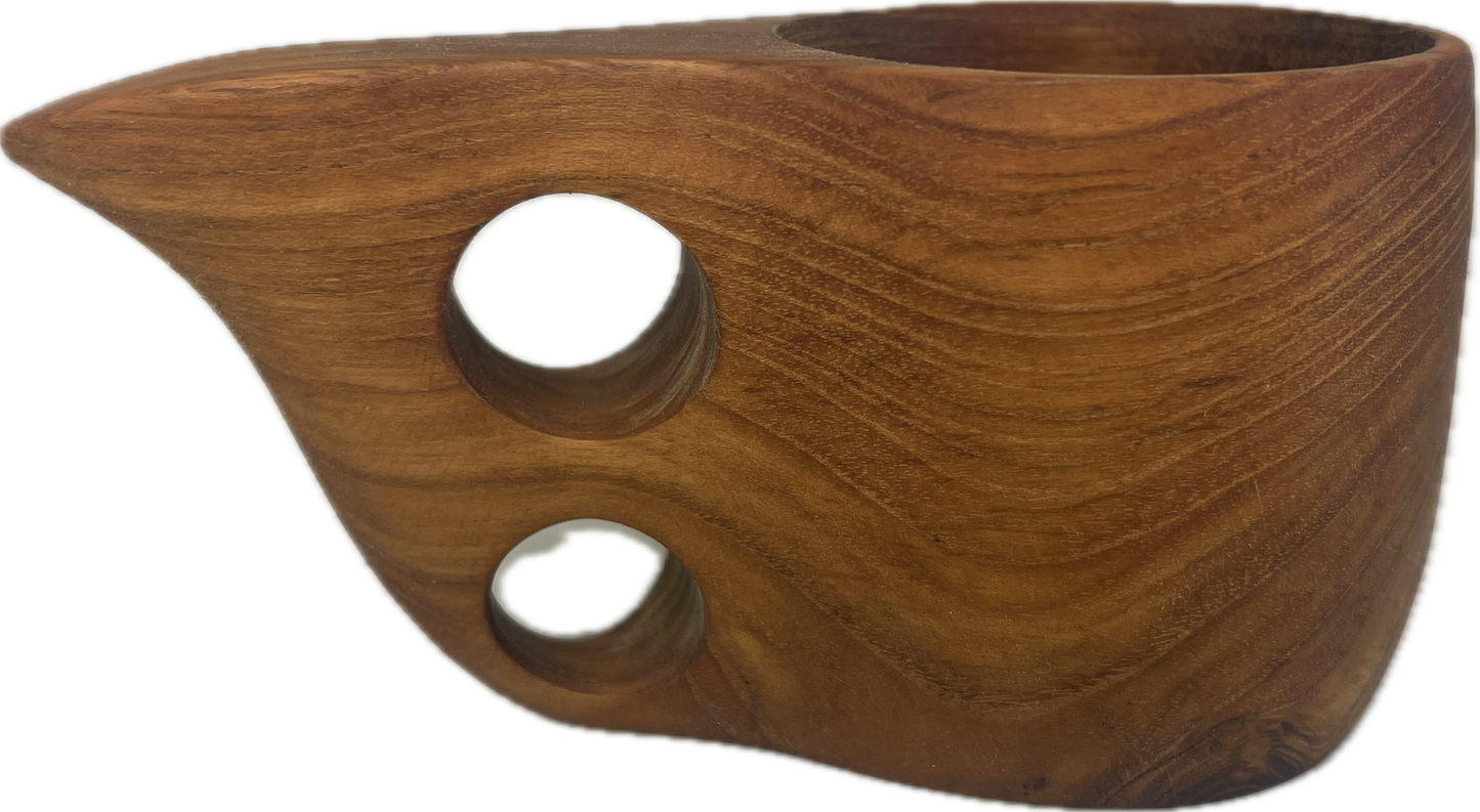 Teak Kuksa Coffee Mug