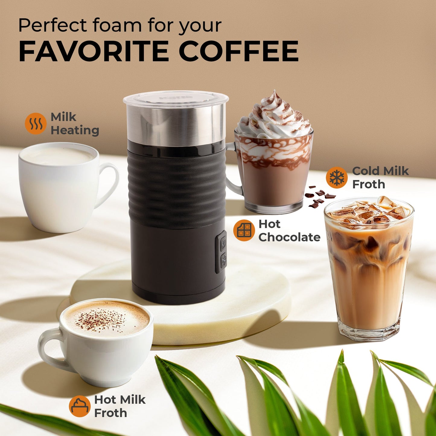 Hot & Cold Milk Frother