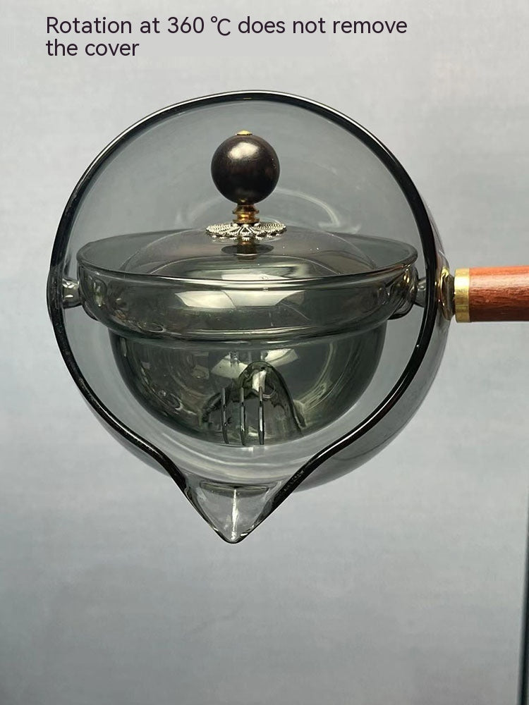 Glass Infuser Teapot with Wooden Handle
