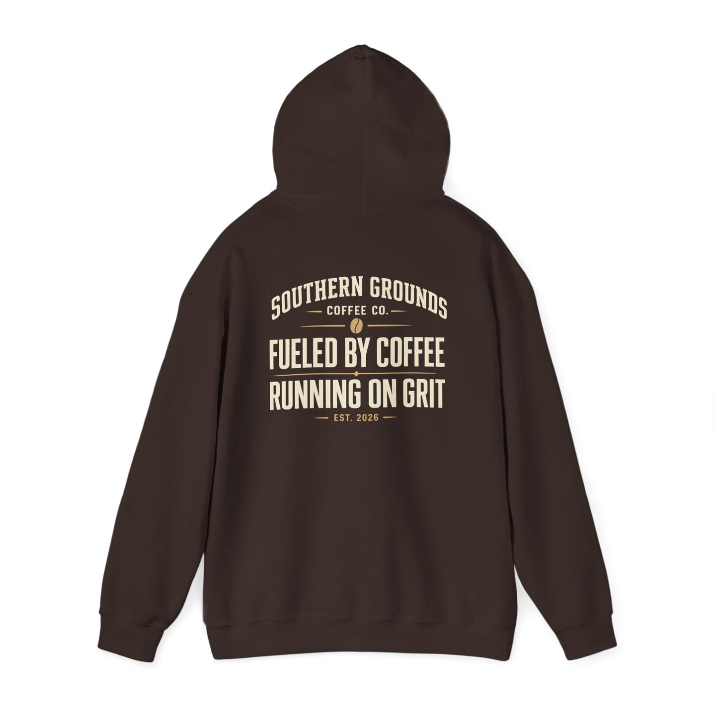 Coffee Runner Hoodie | “Fueled by Coffee, Running on Grit” Heavy Blend Pullover