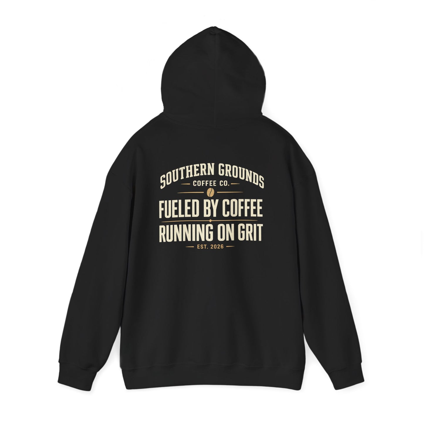 Coffee Runner Hoodie | “Fueled by Coffee, Running on Grit” Heavy Blend Pullover