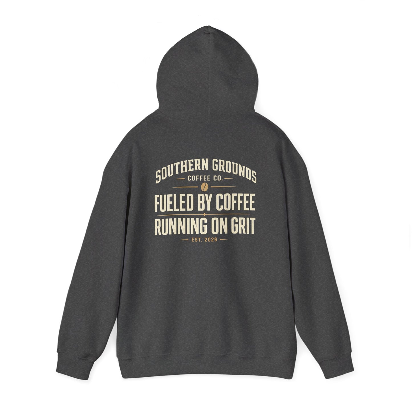 Coffee Runner Hoodie | “Fueled by Coffee, Running on Grit” Heavy Blend Pullover