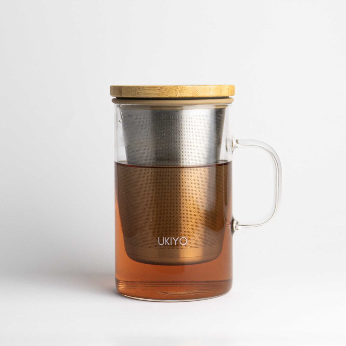 Ukiyo Wood Glass Tea Infuser – 16 oz