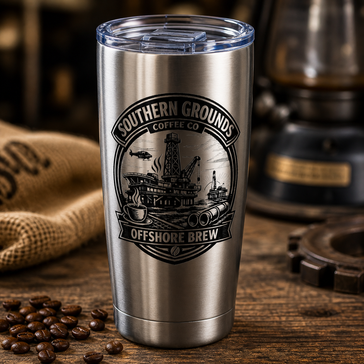 Offshore Brew 20oz Stainless Steel Tumbler – Southern Grounds Coffee Co.