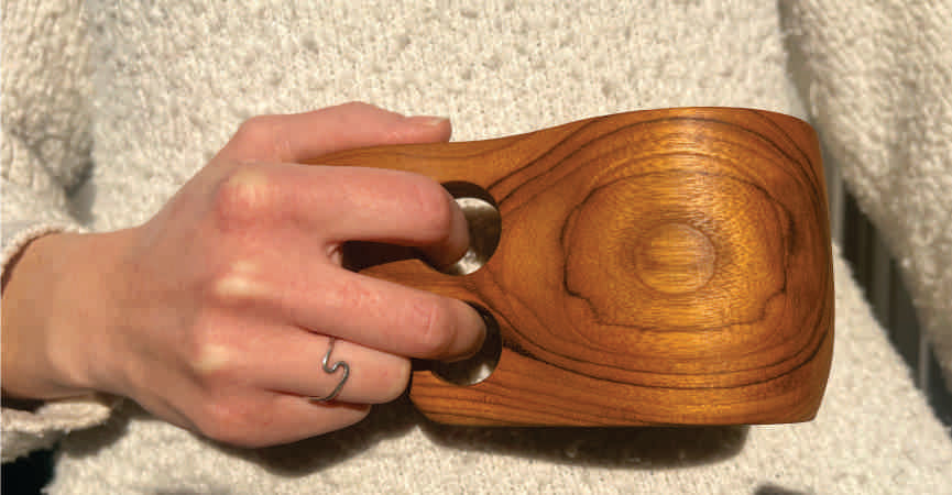 Teak Kuksa Coffee Mug