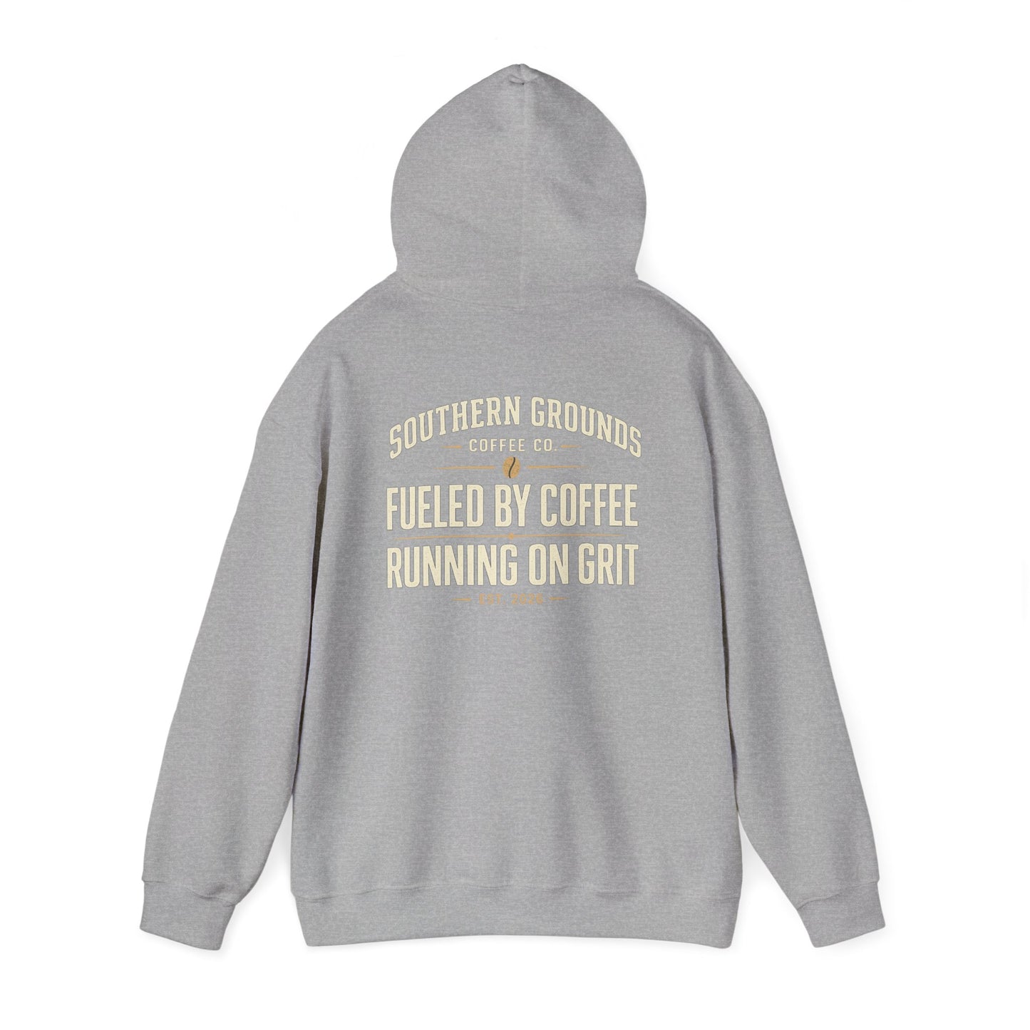 Coffee Runner Hoodie | “Fueled by Coffee, Running on Grit” Heavy Blend Pullover
