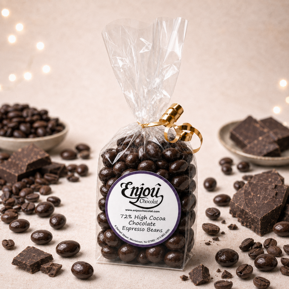 Dark Chocolate Covered Espresso Beans – 72% Cocoa