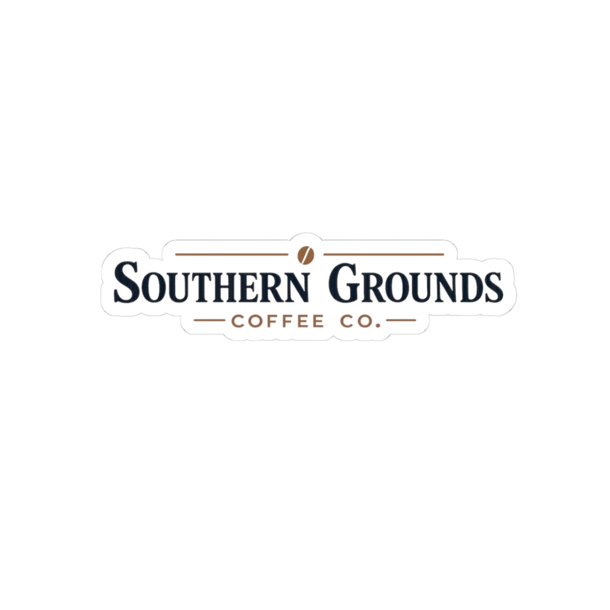 Southern Grounds Coffee Co. Sticker | Coffee Logo for Work Gear & Everyday Use