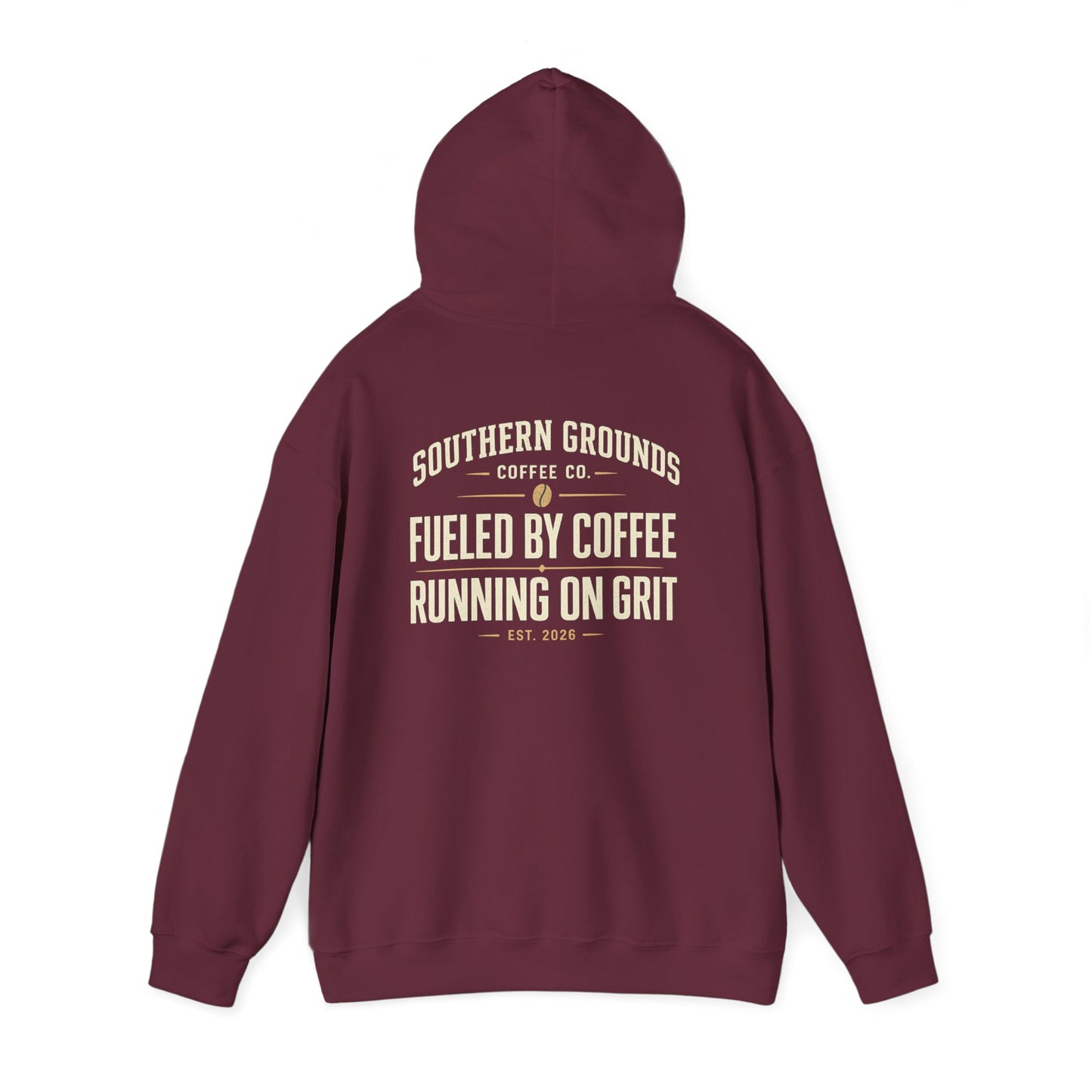 Coffee Runner Hoodie | “Fueled by Coffee, Running on Grit” Heavy Blend Pullover