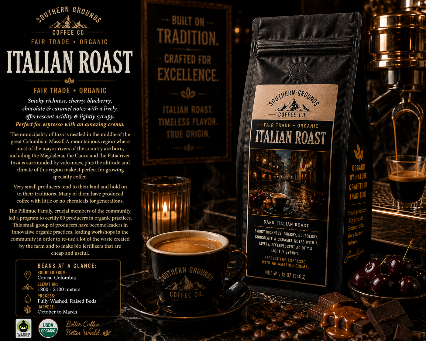 Fair Trade Organic Italian Roast