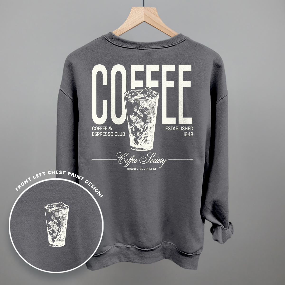 Coffee Society Vintage Tee & Sweatshirt