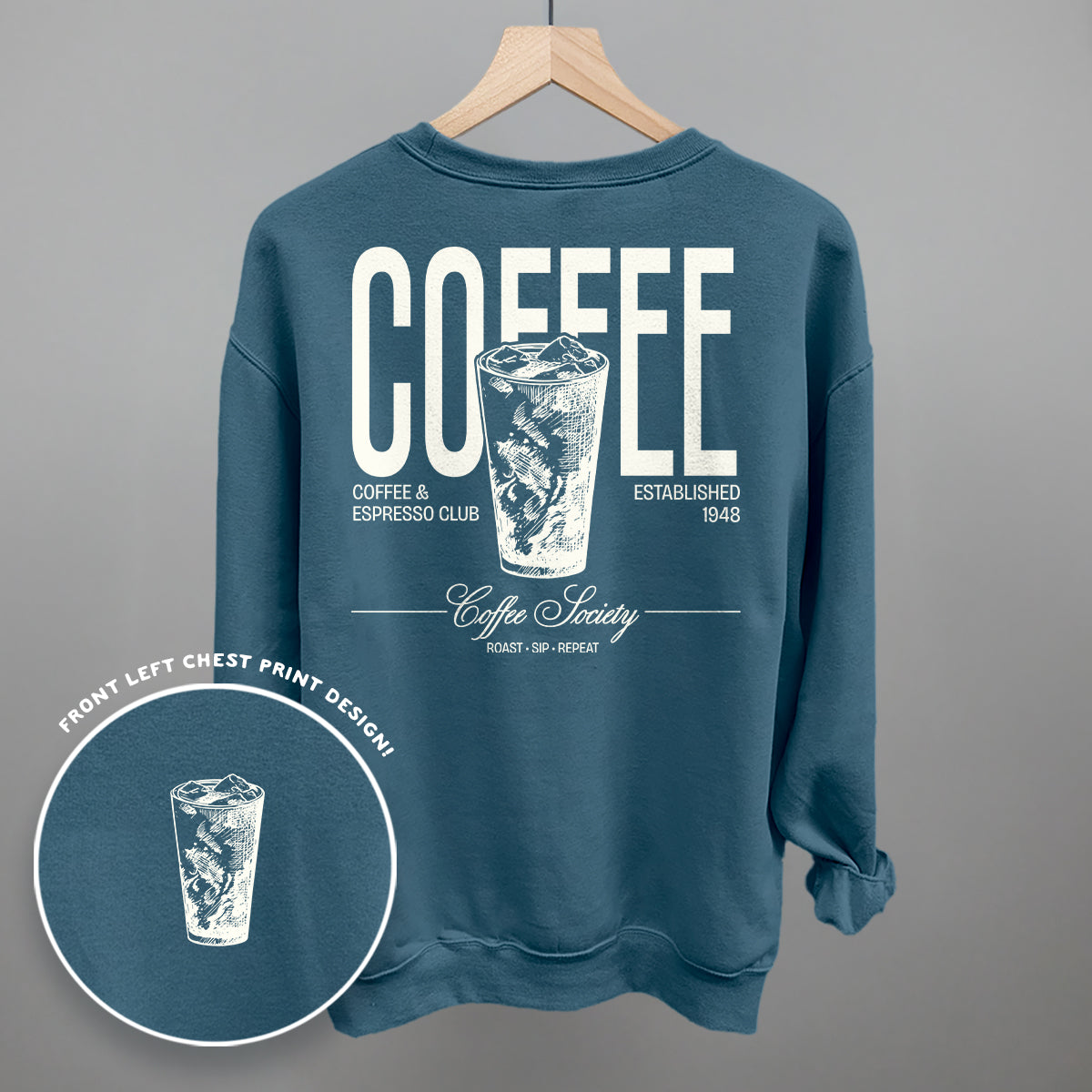 Coffee Society Vintage Tee & Sweatshirt