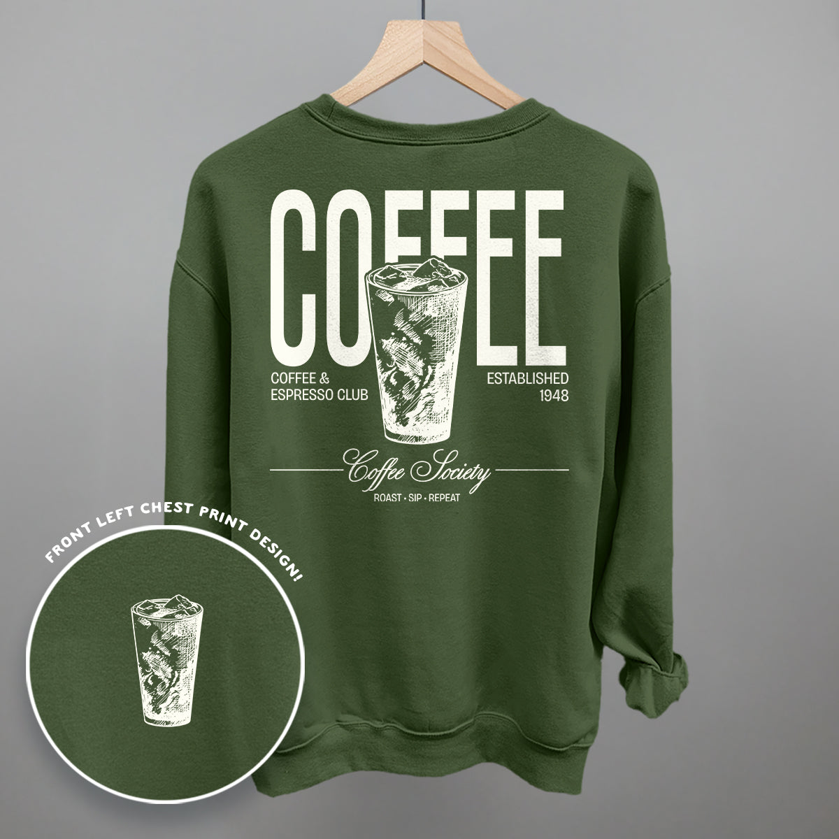 Coffee Society Vintage Tee & Sweatshirt
