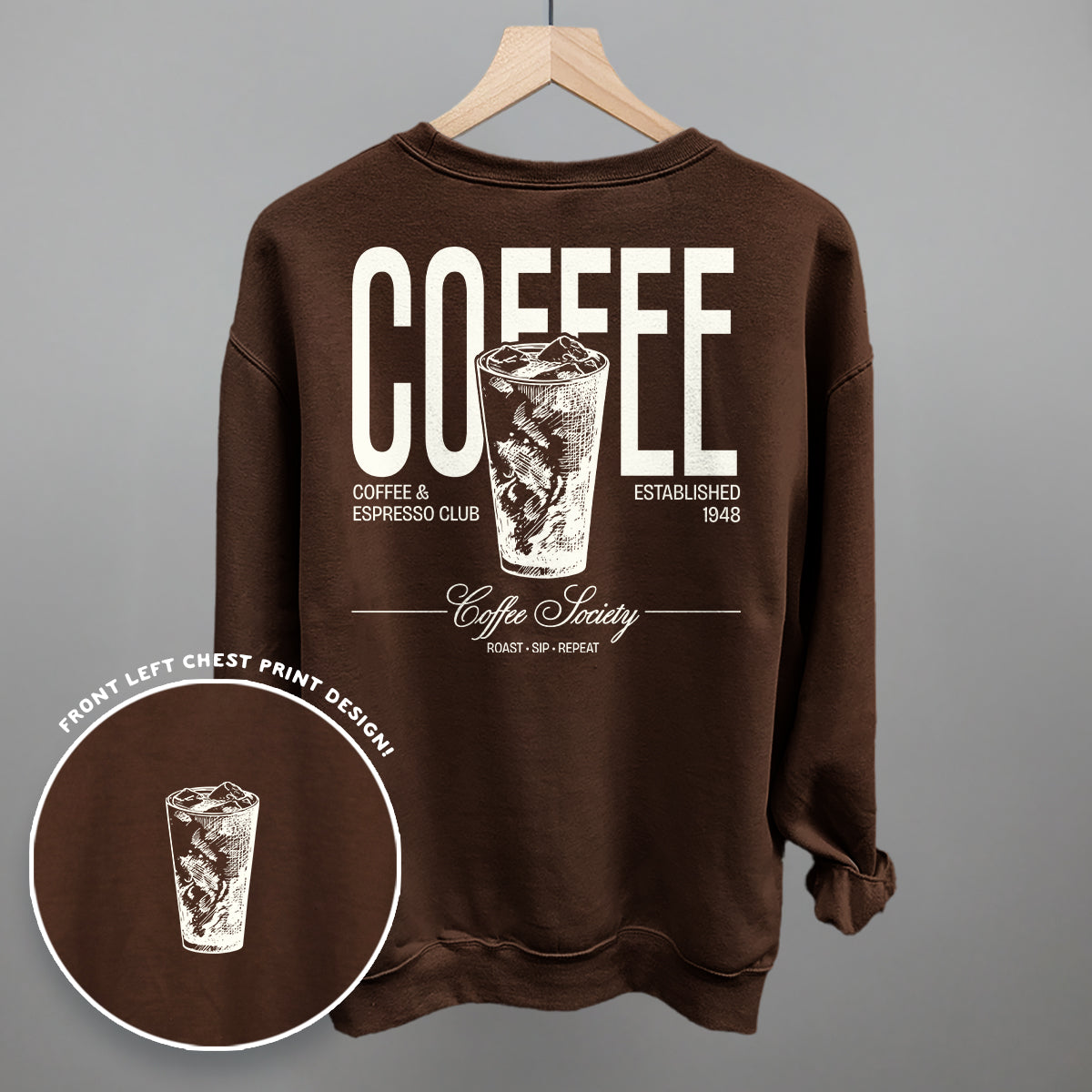 Coffee Society Vintage Tee & Sweatshirt