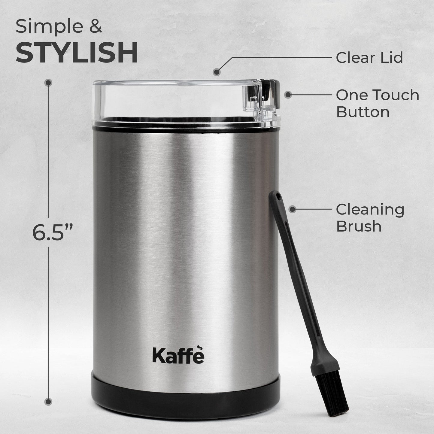 27 oz Stainless Steel French Press & Grinder Set