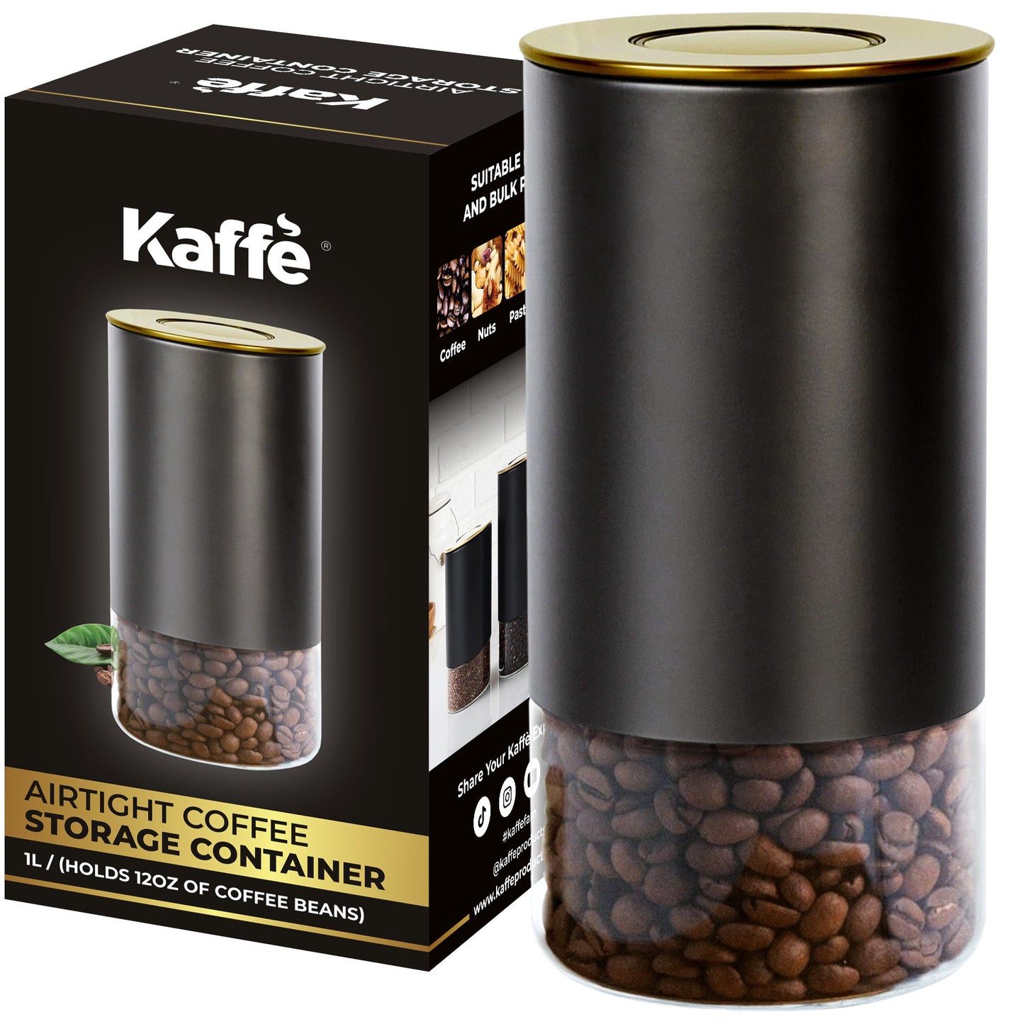 12 oz Airtight Coffee Storage Canister