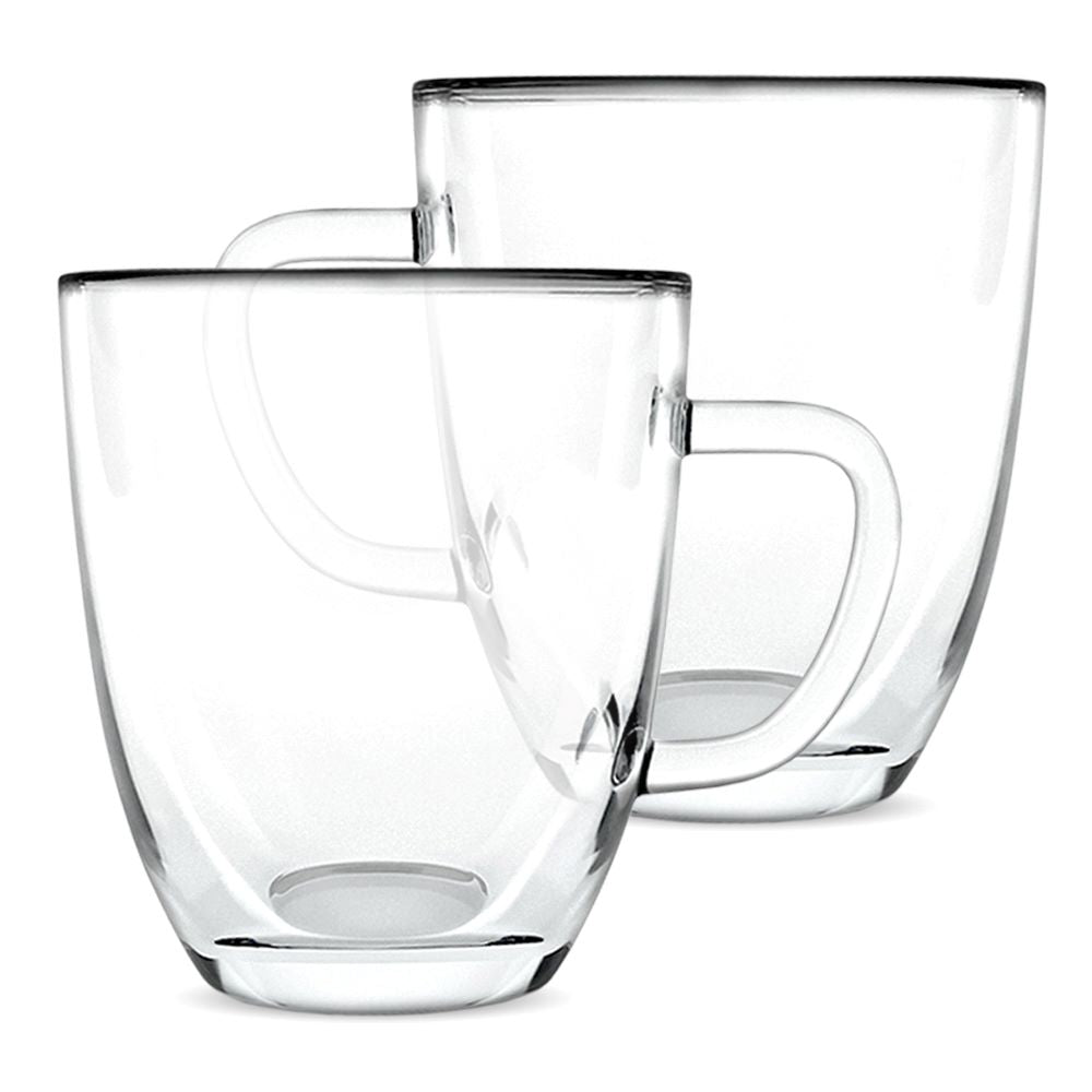 Double-Wall Glass Coffee Mugs – Set of 2