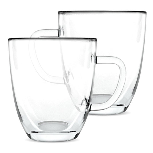 Double-Wall Glass Coffee Mugs – Set of 2
