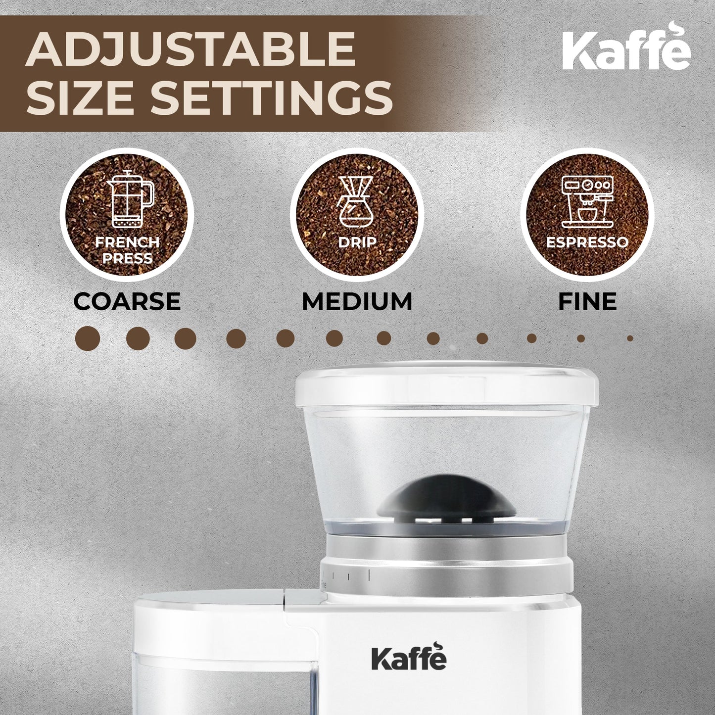 Electric Burr Coffee Grinder – 20 Grind Settings