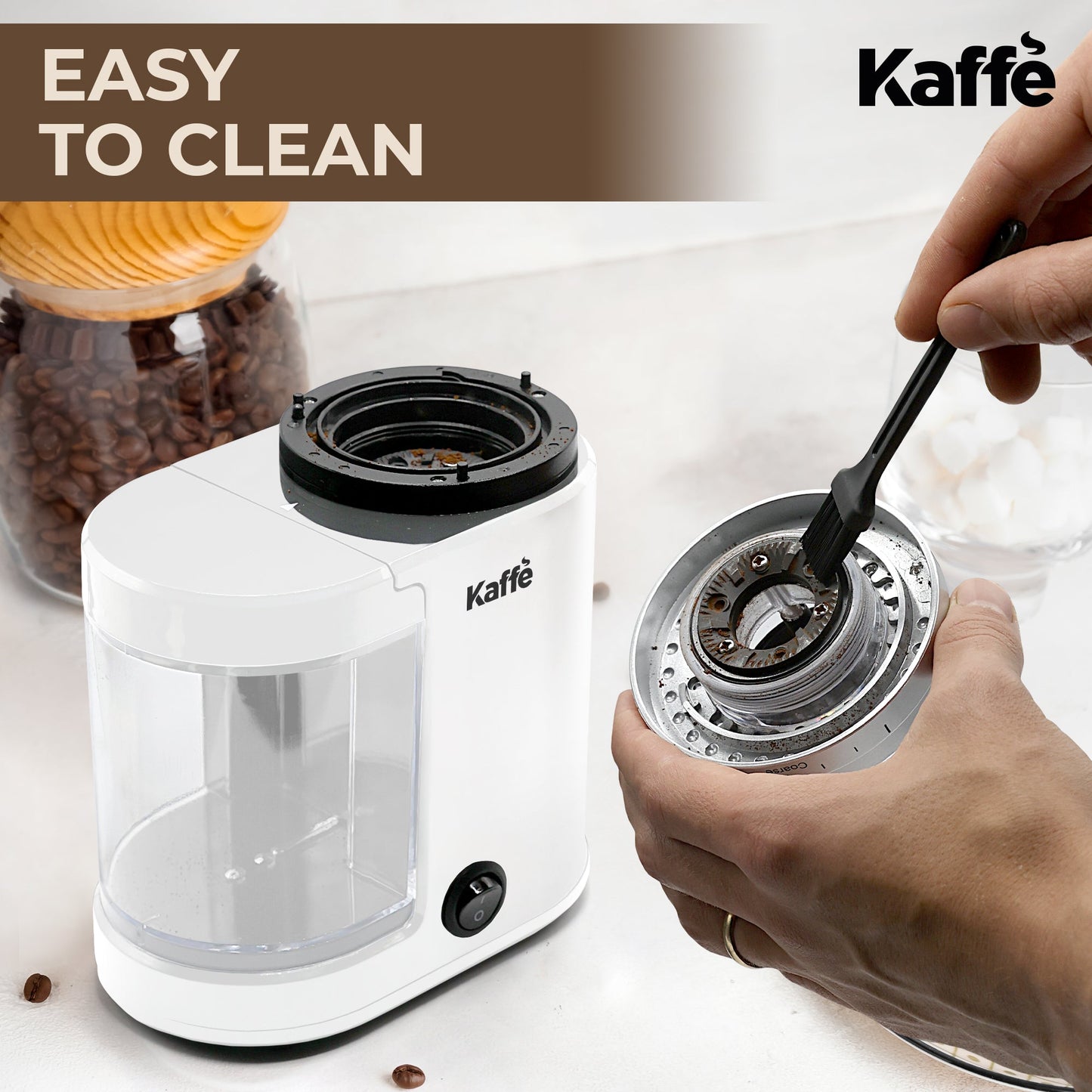 Electric Burr Coffee Grinder – 20 Grind Settings