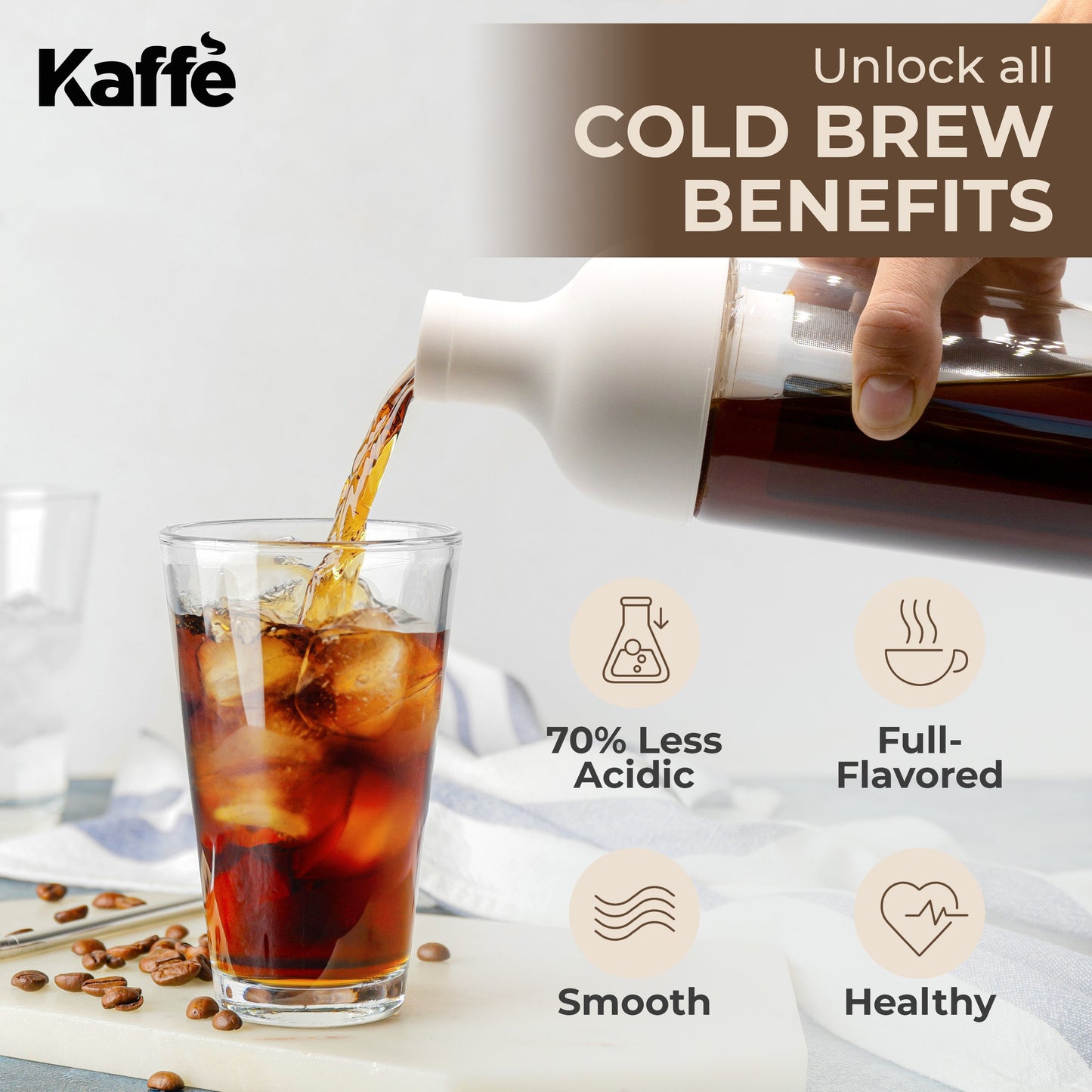 Cold Brew Coffee Maker – 34 oz