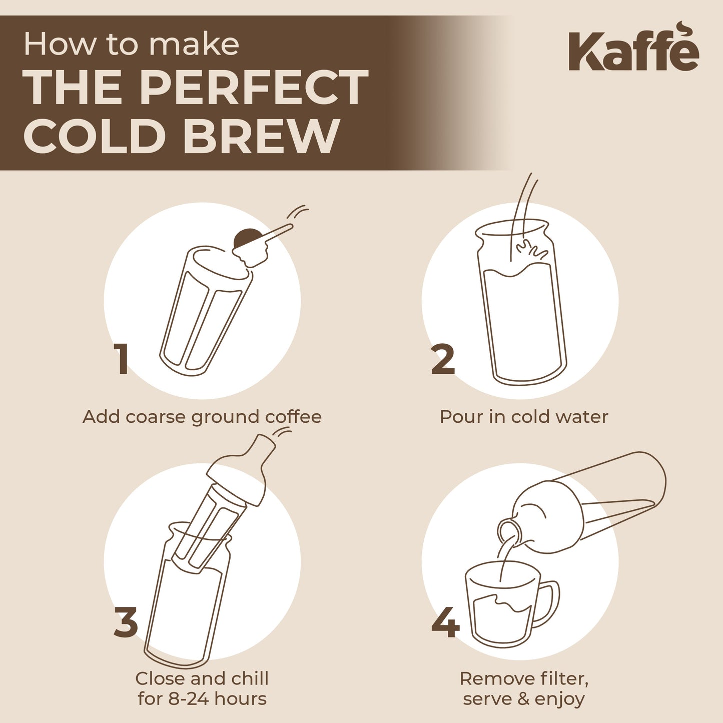 Cold Brew Coffee Maker – 34 oz