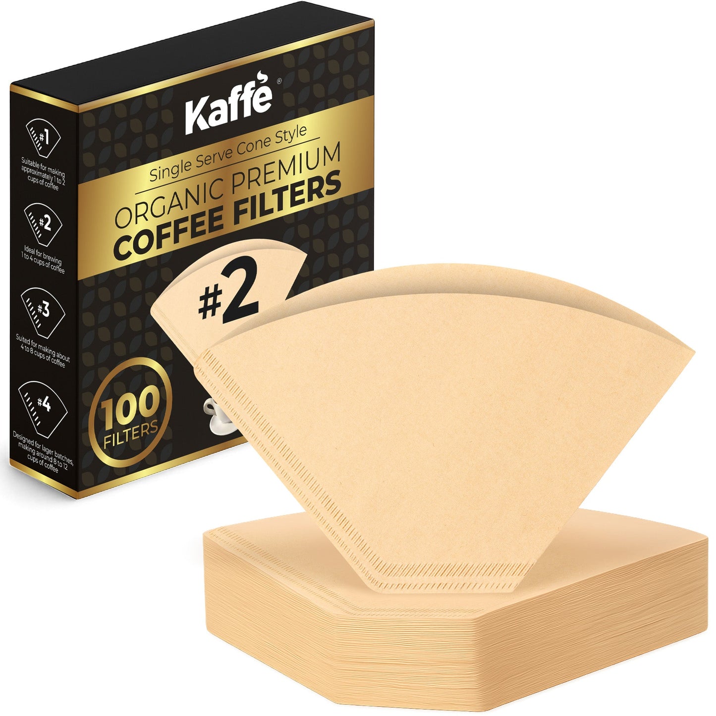 #2 Organic Coffee Filters – 100 Count
