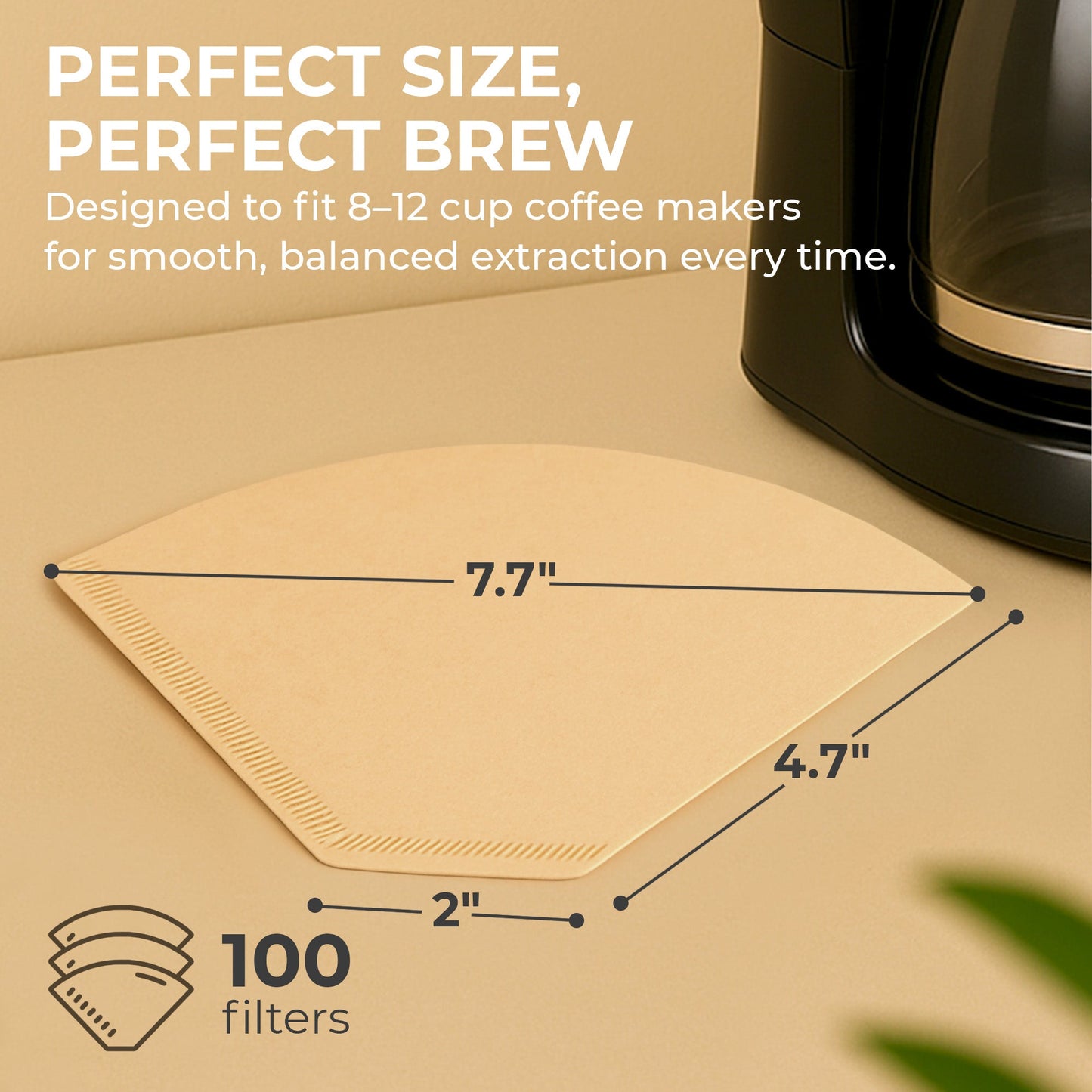#4 Organic Coffee Filters – 100 Count