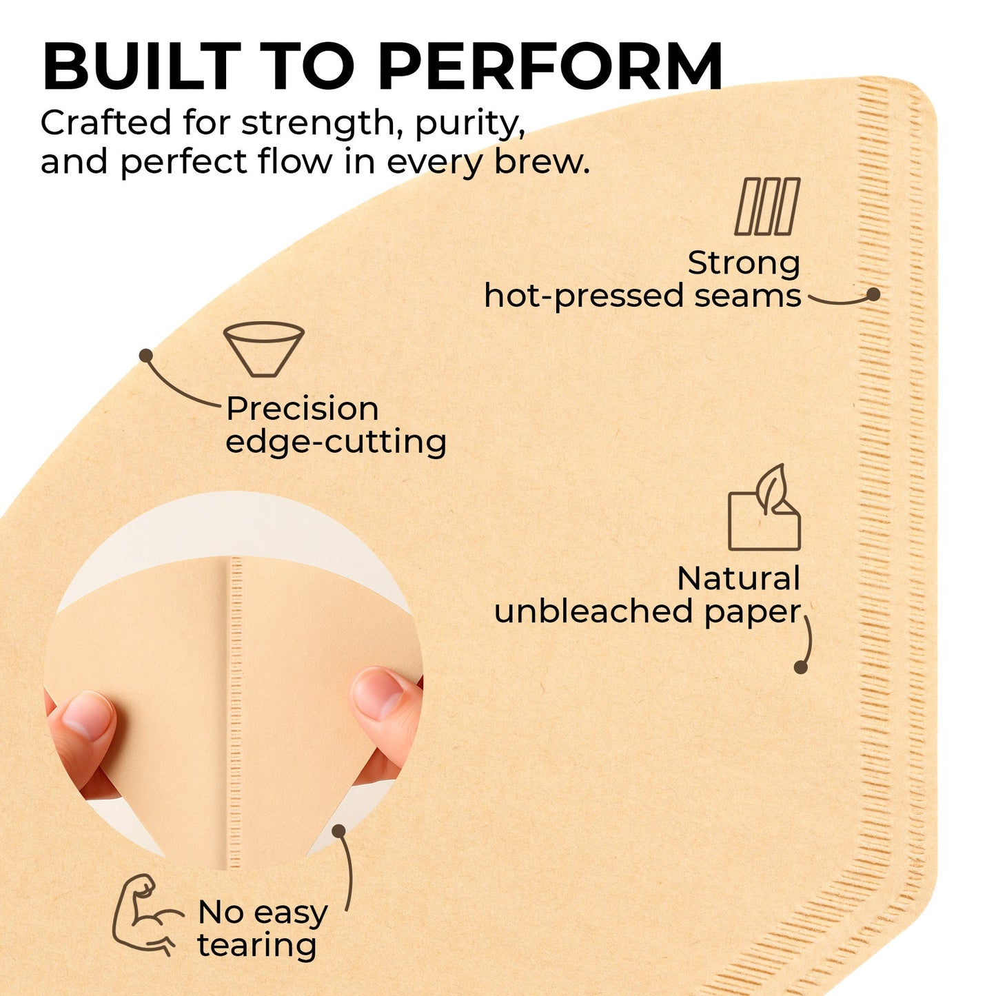 #4 Organic Coffee Filters – 100 Count