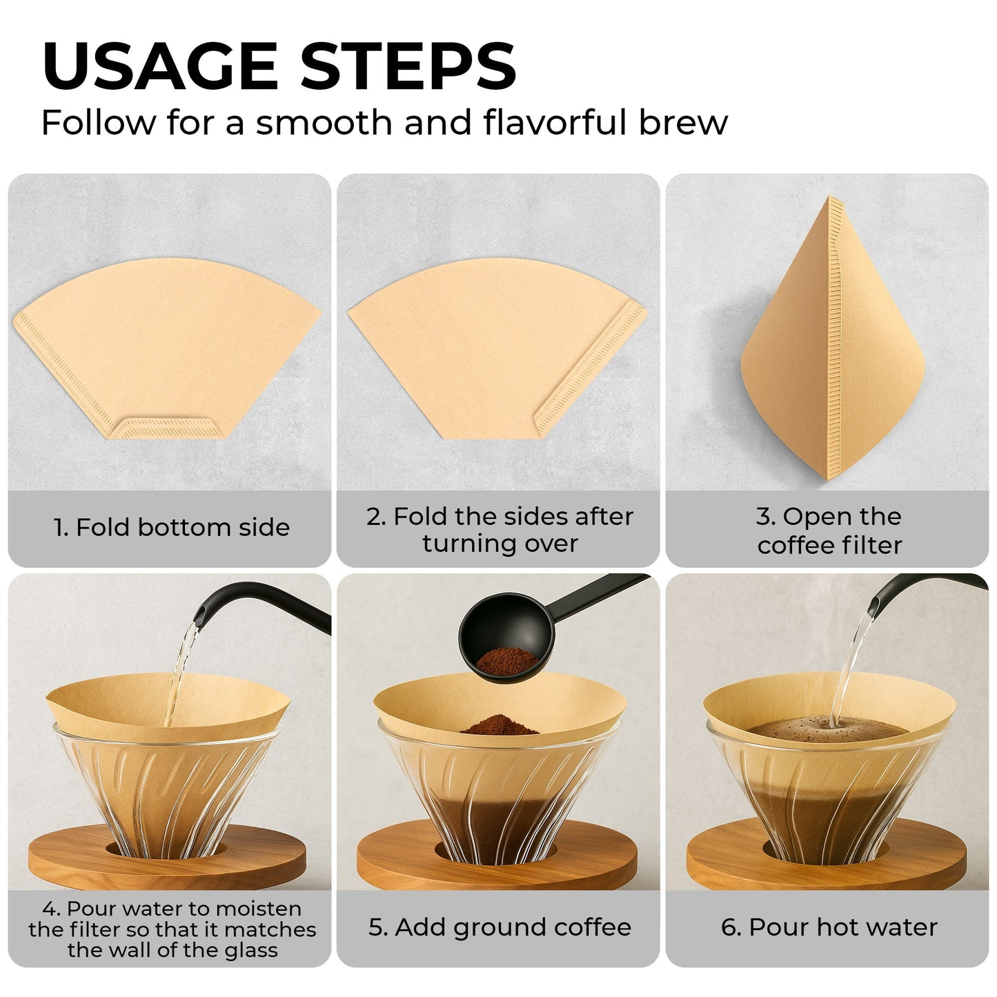 #4 Organic Coffee Filters – 100 Count