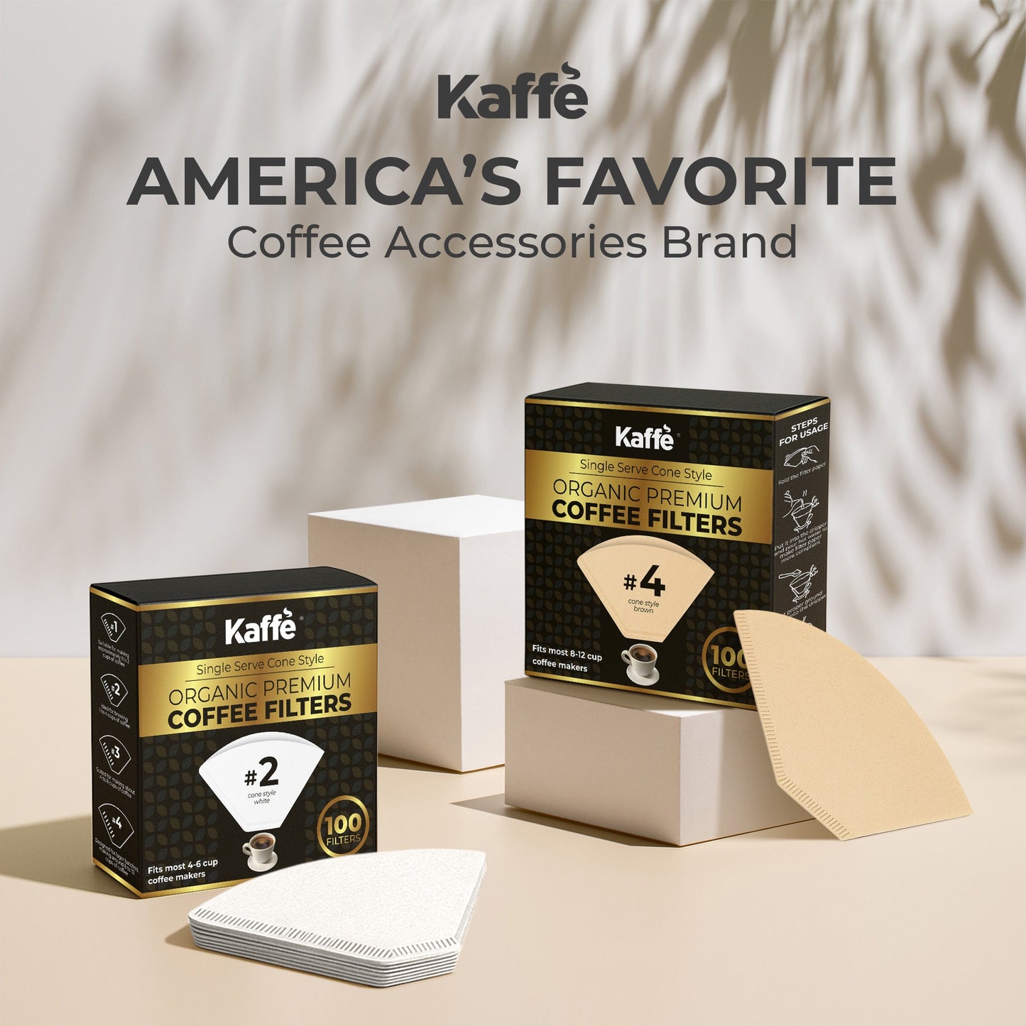 #4 Organic Coffee Filters – 100 Count