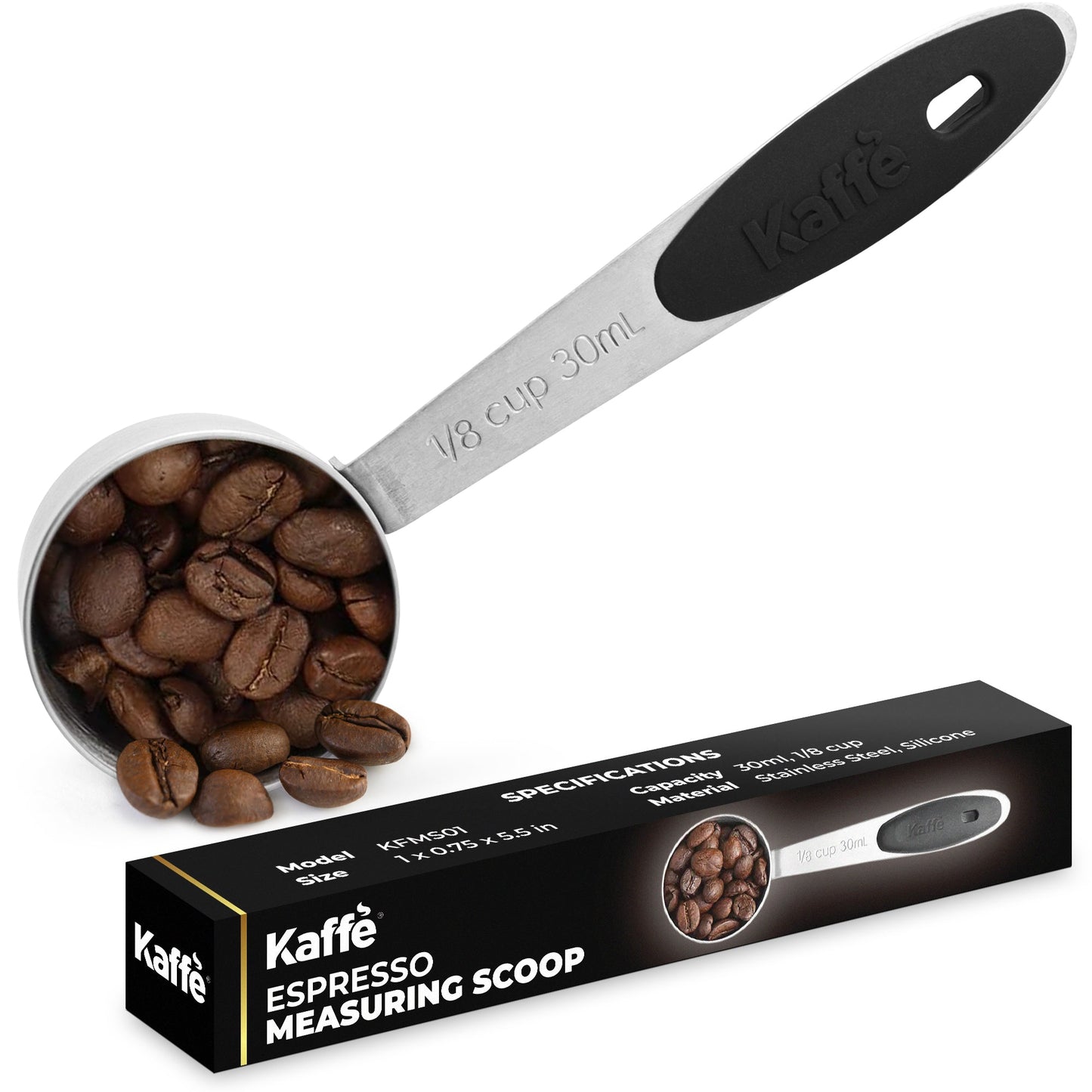 Stainless Steel Coffee Measuring Scoop – 1/8 Cup