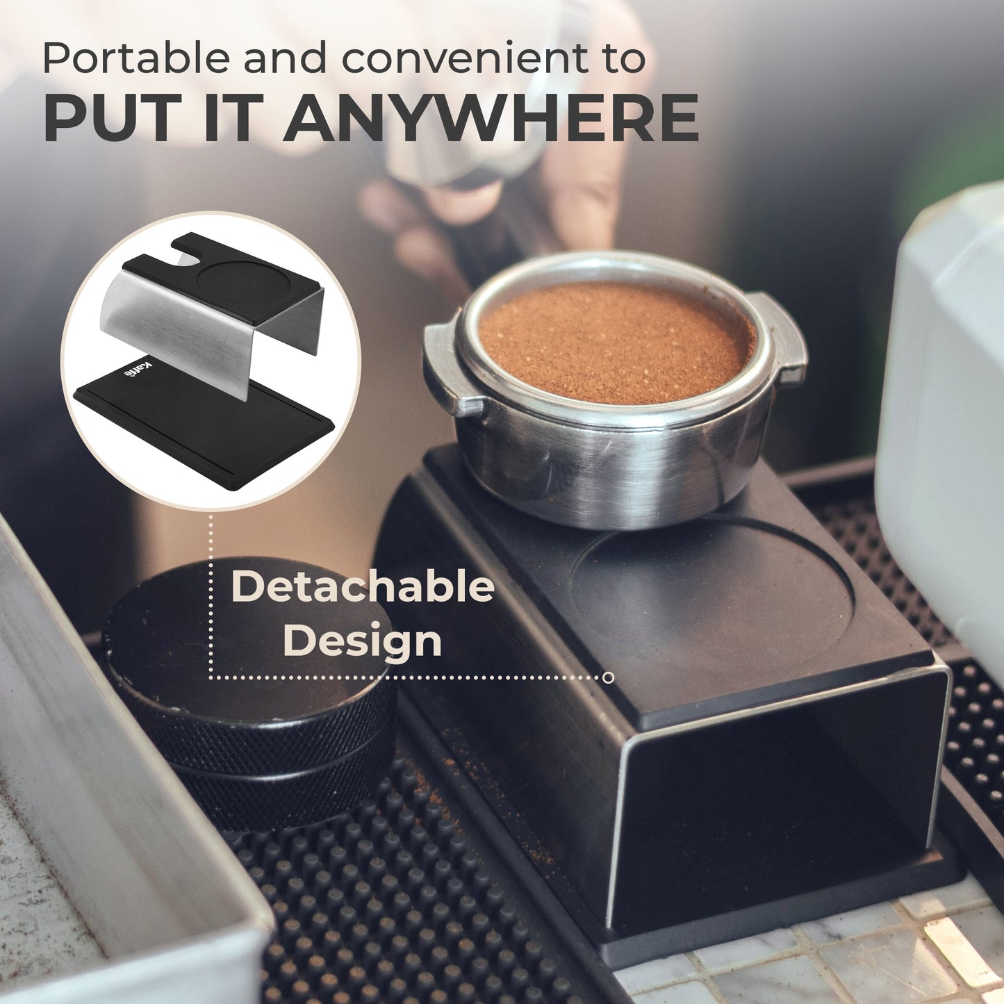 Espresso Tamping Mat & Portafilter Holder