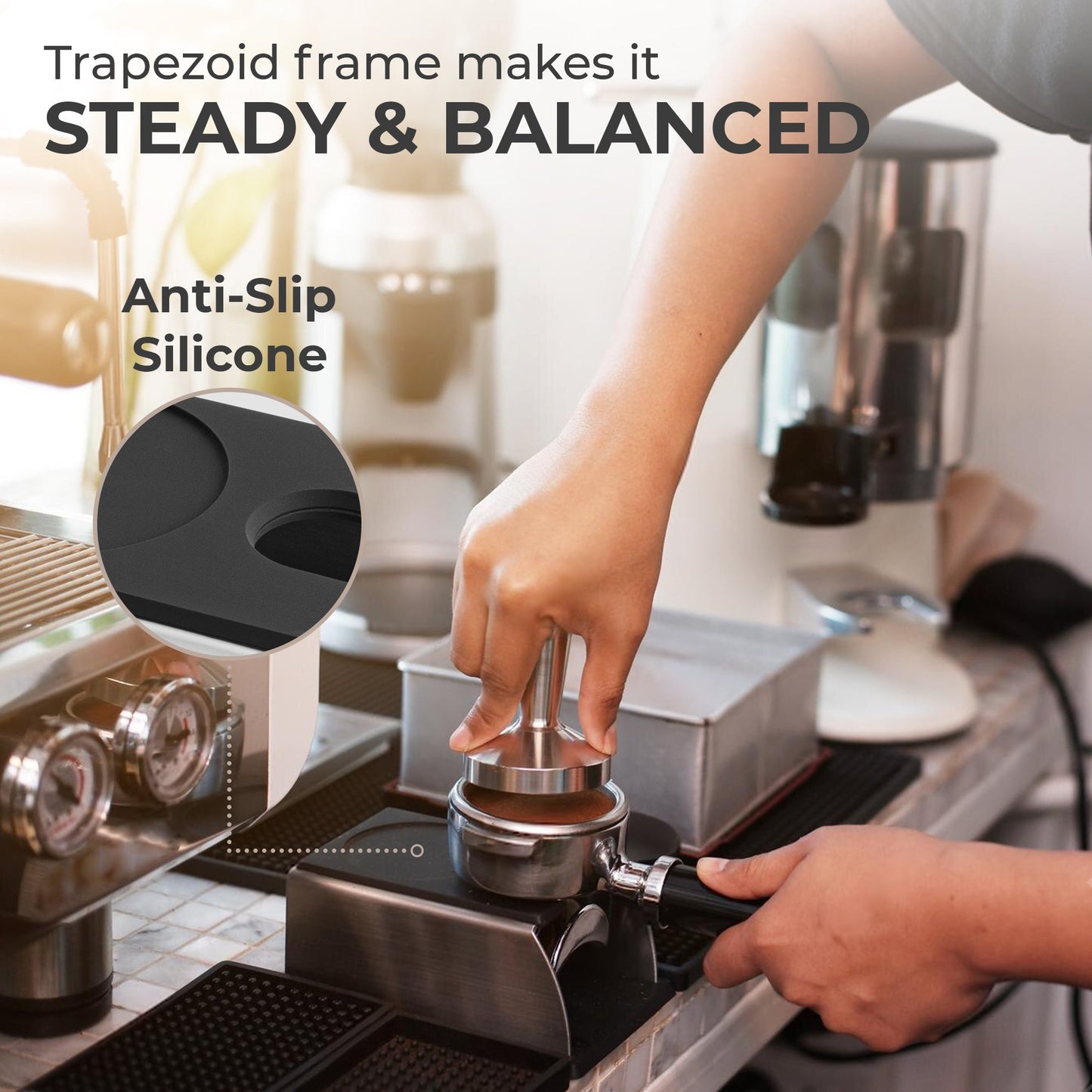 Espresso Tamping Mat & Portafilter Holder