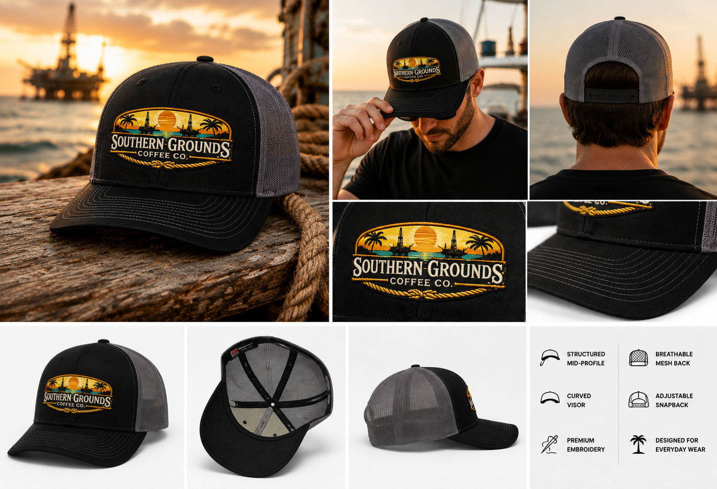 Southern Grounds Offshore Trucker Hat