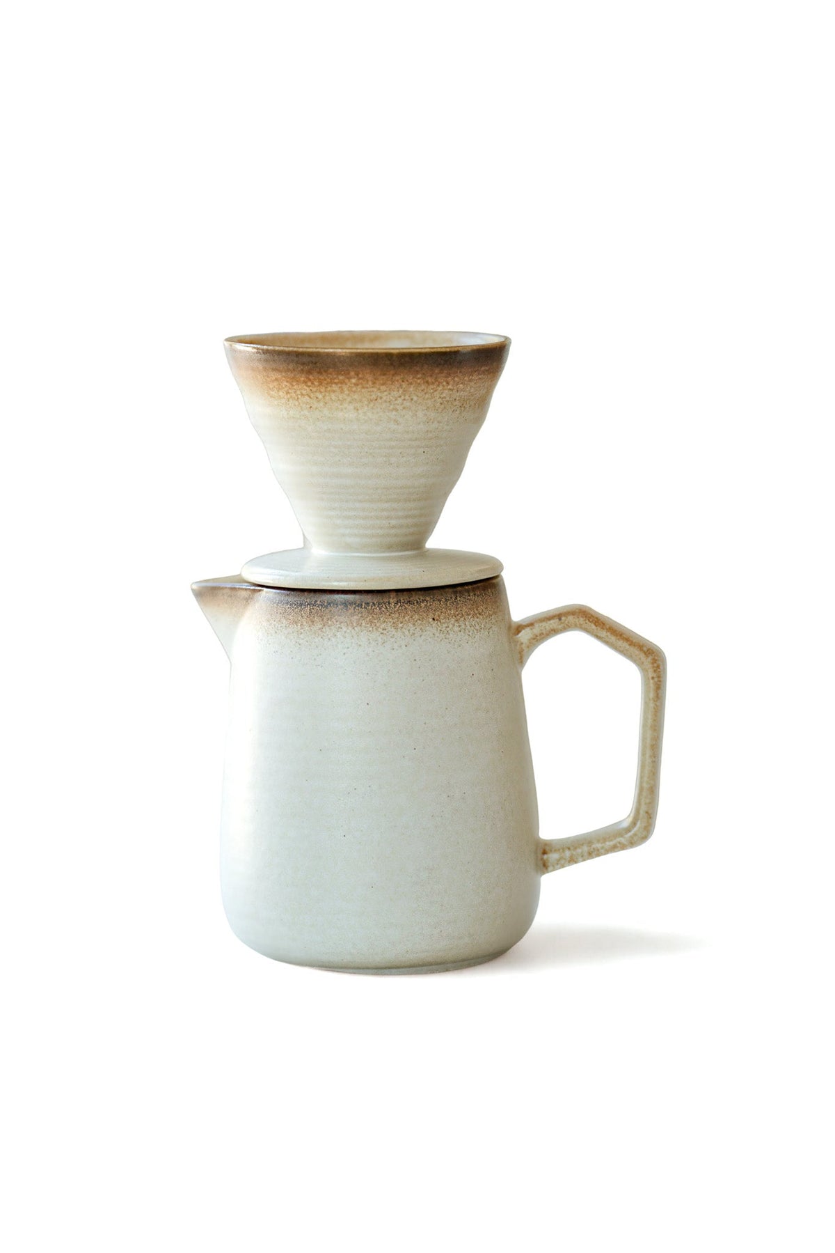 Earthy Stoneware Pour Over Set