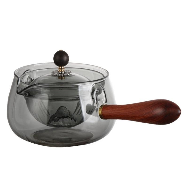 Glass Infuser Teapot with Wooden Handle