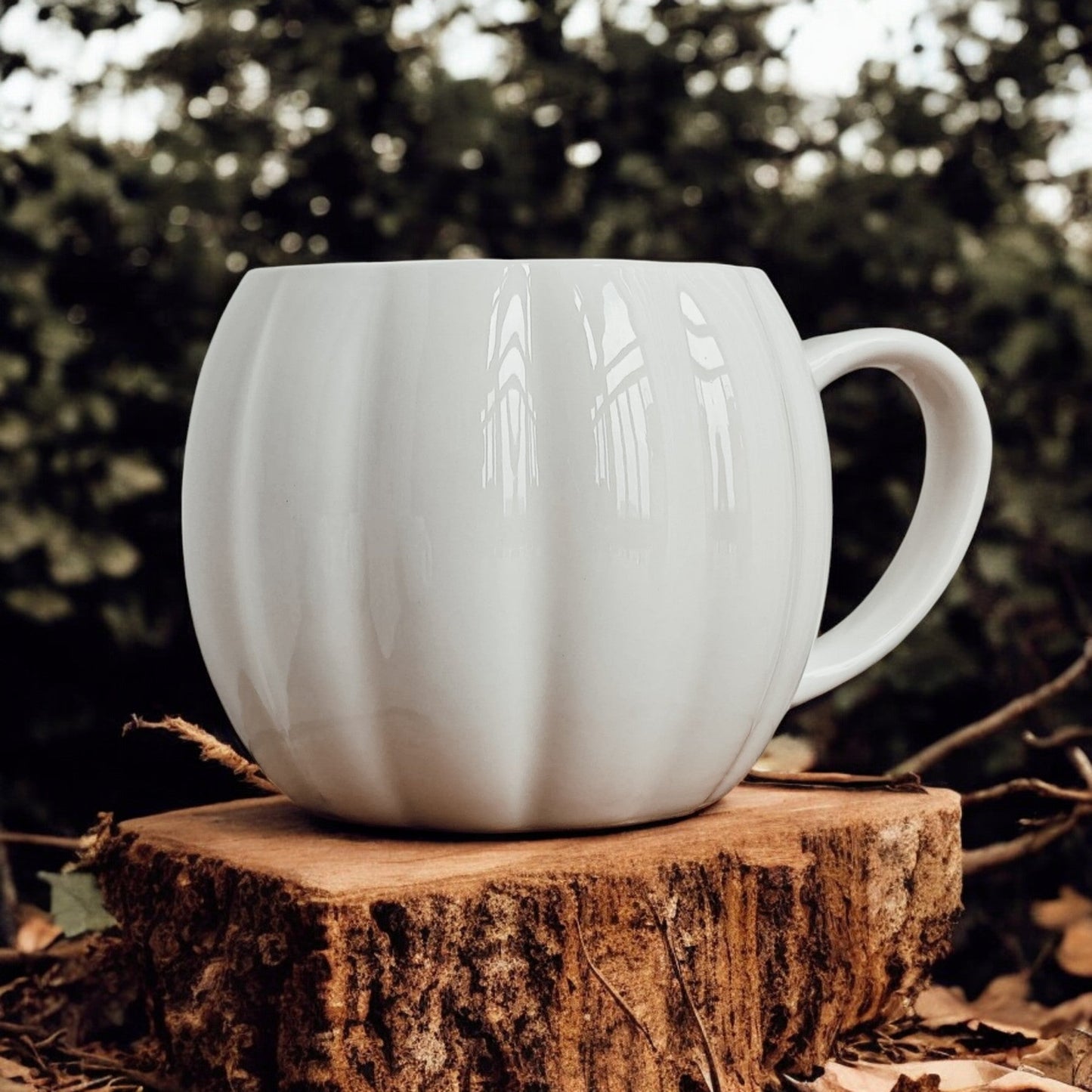 Pumpkin-Shaped Ceramic Coffee Mug – 16.8 oz